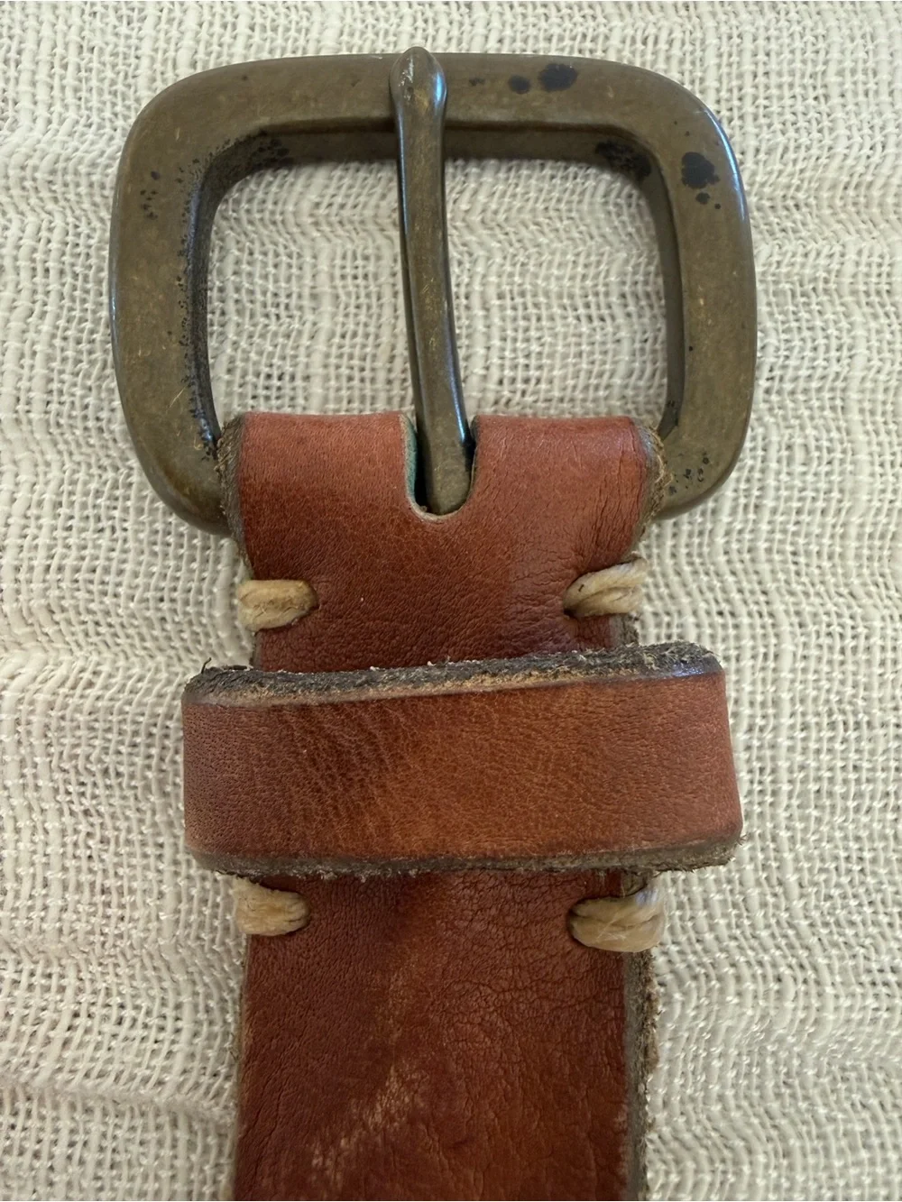 🤎 Rustic J.Crew Genuine Italian  Leather Belt - Size S 🕰️